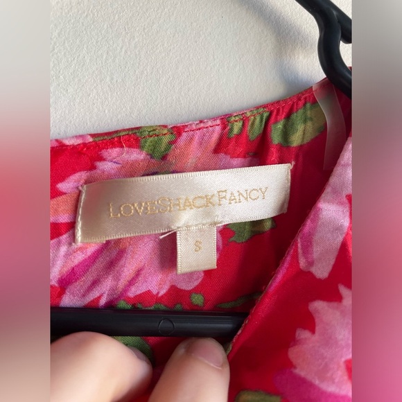 LoveShackFancy|| Anila Mini Dress in Mambo Red, Size Small, Worn Once, Floral - Picture 6 of 9